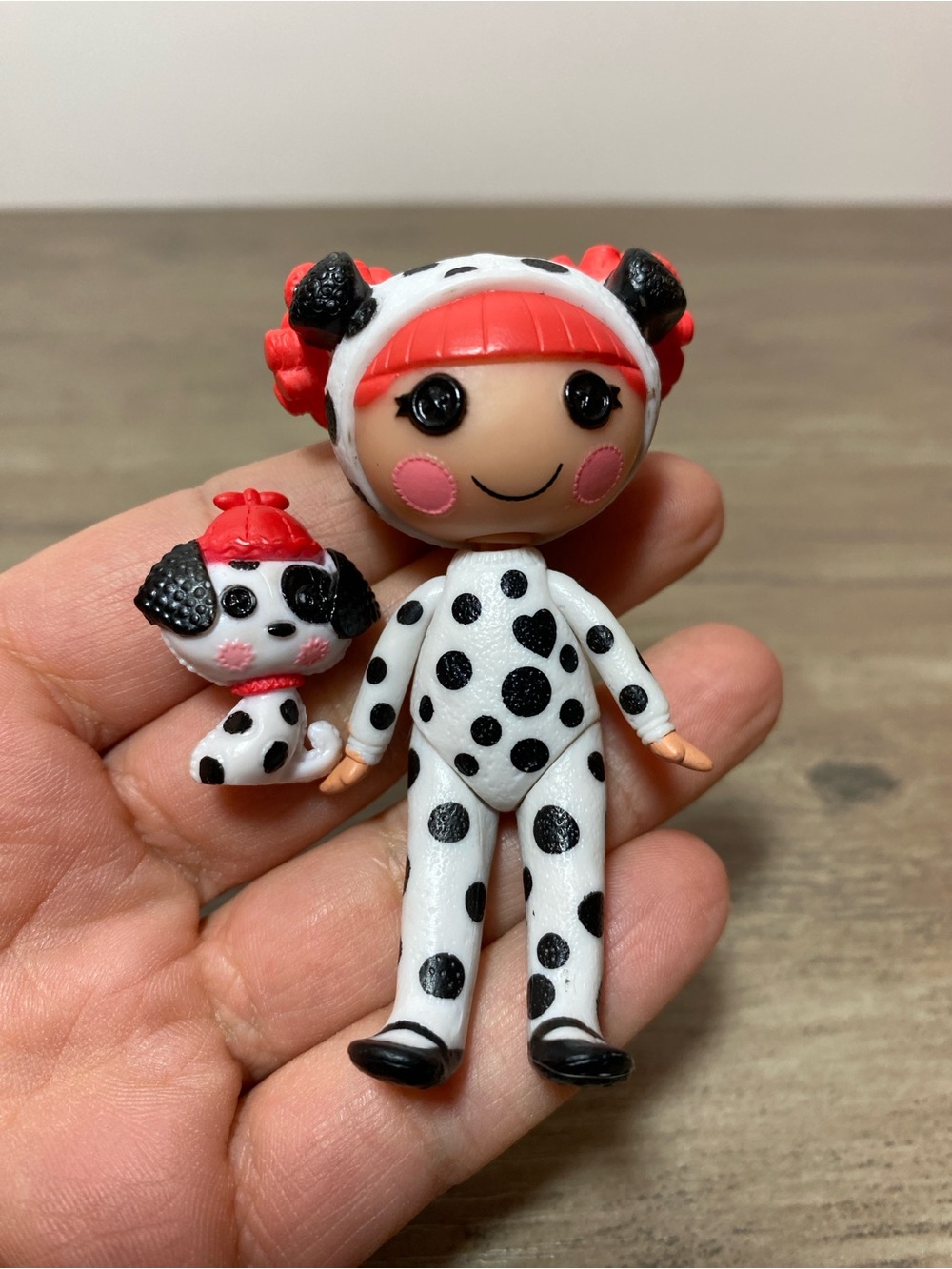 Lalaloopsy Mini 3” Silly Funhouse Ember Flicker Flame Dalmatian Doll and Pet